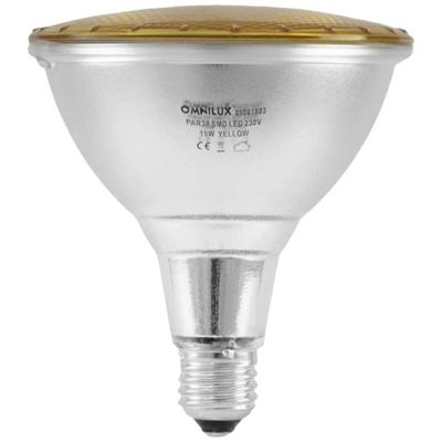 Omnilux 88081883 LED-lamp E27 15 W Geel (Ø x l) 121 mm x 135 mm 1 stuk(s)