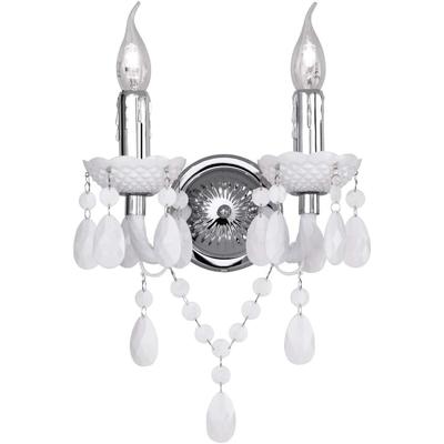 LED Wandlamp Aluminium - Mat Wit - E14 Fitting - Rond Design