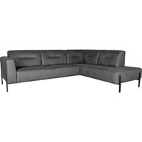 LABEL51 Hoekbank 'Napoli' Rechts, Micro Suede, kleur Antraciet - thumbnail