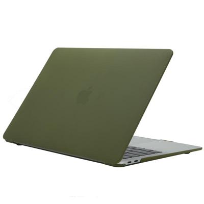 Crème stijl laptop plastic beschermende case voor MacBook Pro 15 4 inch A1707 (2016-2017) (groen)