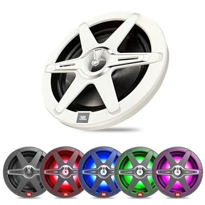 JBL Club Marine 10 inch (250 mm) - Subwoofer - 300W RMS - 7 LED Modes - Incl. Witte & Grijze Grill JBL Club Marine 10 inch (250 mm) - Subwoofer - 300W RMS - 7 LED Modes - Incl. Witte & Grijze Grill