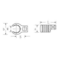 Stahlwille 03190034 Opsteekringsleutel 34 mm - thumbnail