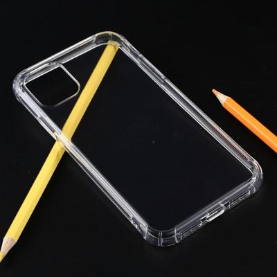Schokbestendige dikke transparante TPU beschermhoes voor iPhone 11 (transparant)