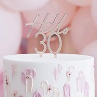 Ginger Ray 'Hello 30' Taarttopper - thumbnail