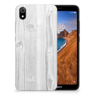 Xiaomi Redmi 7A | Bumper Hoesje | White Wood Xiaomi Redmi 7A | Bumper Hoesje | White Wood