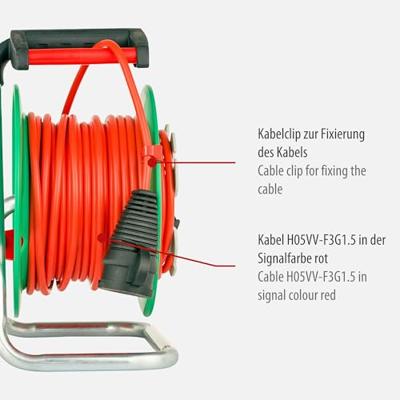 Brennenstuhl Garant® G IP44 Tuinhaspels 23+2m H05VV-F3G1.5 - 1098550001