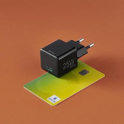 Hama Snellader USB-C PD/Qualcomm® Mini-oplader 25 W Zwart - thumbnail