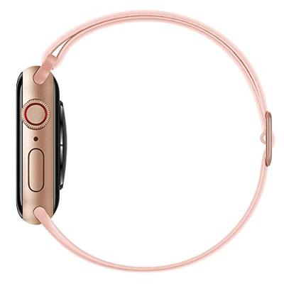 Elastische Solo Loop bandje - Roze - Geschikt voor Apple Watch 44mm / 45mm / 46mm / 49mm Elastische Solo Loop bandje - Roze - Geschikt voor Apple Watch 44mm / 45mm / 46mm / 49mm
