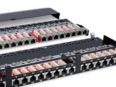 Equip 326448 cat.6 patch panel 48-port 19 inch 1u black