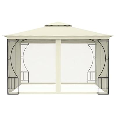 VidaXL Prieel met netten 300x300x265 cm crèmekleurig