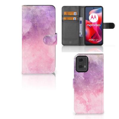 Hoesje Motorola Moto G24 | G04 | G24 Power Pink Purple Paint Hoesje Motorola Moto G24 | G04 | G24 Power Pink Purple Paint