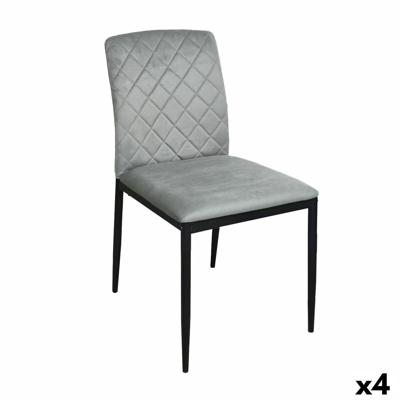 Stoel Versa ZEGERS Grijs 58 x 83 x 44 cm (4 Stuks)