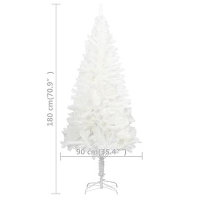 VidaXL Kunstkerstboom met levensechte naalden 180 cm wit VidaXL Kunstkerstboom met levensechte naalden 180 cm wit