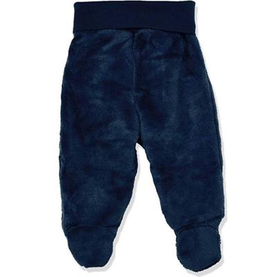 Playshoes Schnizler babybroekje met voetjes fleece Uni Marine-68 Playshoes Schnizler babybroekje met voetjes fleece Uni Marine-68