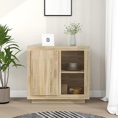 Dressoir 80x40x75 cm sonoma eikenkleurig