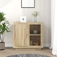 Dressoir 80x40x75 cm sonoma eikenkleurig - thumbnail