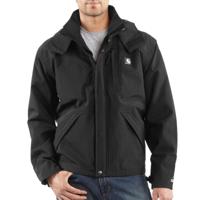 Carhartt Insulated Shoreline Jacket Zwart Regenjas Heren  - thumbnail