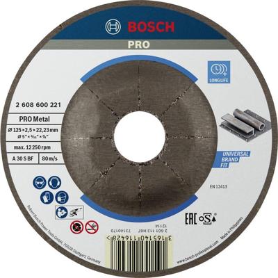 Bosch Accessories A30 S BF 2608600221 Doorslijpschijf gebogen 125 mm 1 stuk(s) Metaal Bosch Accessories A30 S BF 2608600221 Doorslijpschijf gebogen 125 mm 1 stuk(s) Metaal