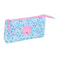 Pennenetui met 3 vakken Vicky Martín Berrocal Paraíso Roze Licht Blauw 22 x 12 x 3 cm - thumbnail