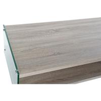 Hoofdtafel DKD Home Decor Multicolour Transparant Natuurlijk Hout Kristal Hout MDF 130 x 65 x 35,5 cm - thumbnail