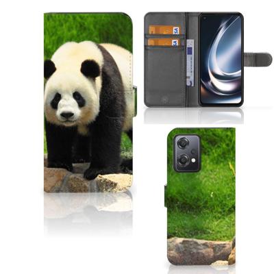 OnePlus Nord CE 2 Lite | Telefoonhoesje | Met pasjeshouder | Panda OnePlus Nord CE 2 Lite | Telefoonhoesje | Met pasjeshouder | Panda
