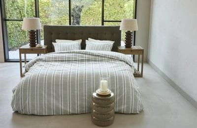 Rivièra Maison Rivièra Maison Dekbedovertrek Silvan Groen 140x200/220 cm