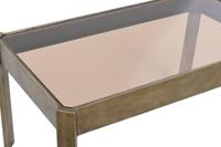 Hoofdtafel DKD Home Decor 102 x 62 x 53 cm Kristal Metaal Aluminium - thumbnail
