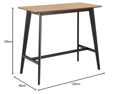 Bendt Bartafel 'Torkil' Eiken met zwart onderstel, 120 x 60cm Bendt Bartafel 'Torkil' Eiken met zwart onderstel, 120 x 60cm