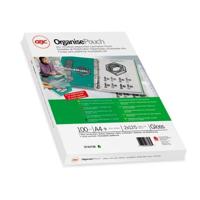 GBC Organise lamineerhoes ft A4, 250 micron (2 x 125 micron), geperforeerd, pak van 100 stuks - thumbnail