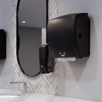 Zeepdispenser Katrin 1000ml zwart 77397 - thumbnail