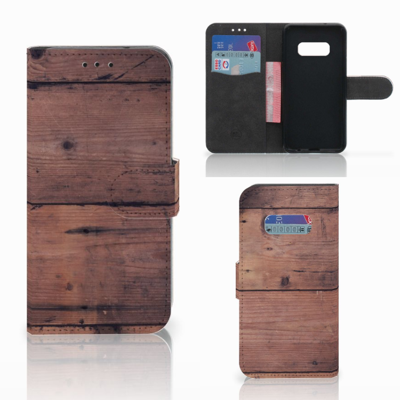 Samsung Galaxy S10e | Book Style Case | Old Wood