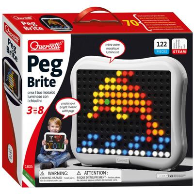 Quercetti insteek pinnen met licht