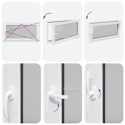 Kelderraam "RISOR" 110x70 cm draai-kiep DIN rechts wit