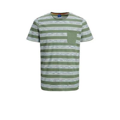 JACK & JONES ORIGINALS gestreept T-shirt groen JACK & JONES ORIGINALS gestreept T-shirt groen