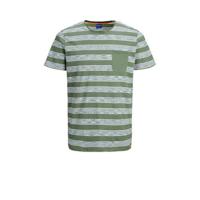 JACK & JONES ORIGINALS gestreept T-shirt groen - thumbnail