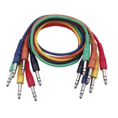 DAP FL12 set van 6 patchkabels stereo recht-recht 30cm