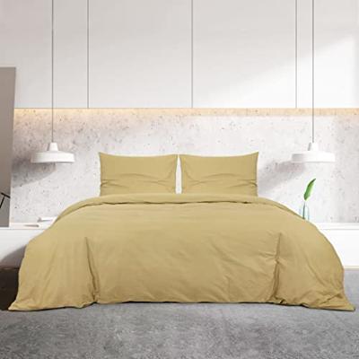VidaXL Dekbedovertrekset 200x200 cm katoen taupe VidaXL Dekbedovertrekset 200x200 cm katoen taupe
