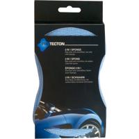 Protecton 2 in 1 spons 17 x 10 cm microvezel blauw/geel - thumbnail