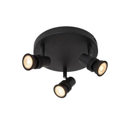 Lucide KIANTI - Plafondspot - Ø 21 cm - 3xGU10 - Zwart Lucide KIANTI - Plafondspot - Ø 21 cm - 3xGU10 - Zwart