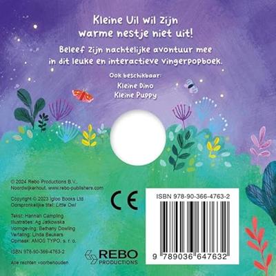 Kleine uil vingerpopboek
