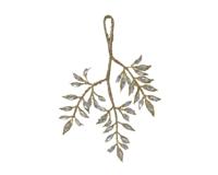 Kersthanger acryl zilver 24 cm - thumbnail