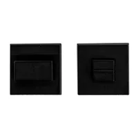 Hdd Pro WC Garnituur Square 48 Mm Zwart - thumbnail