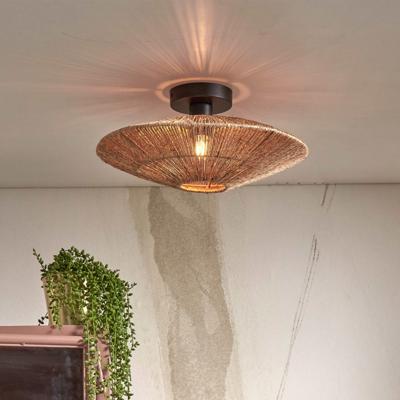 GOOD&MOJO Plafondlamp 'Iguazu' Jute, 40cm, kleur Naturel GOOD&MOJO Plafondlamp 'Iguazu' Jute, 40cm, kleur Naturel
