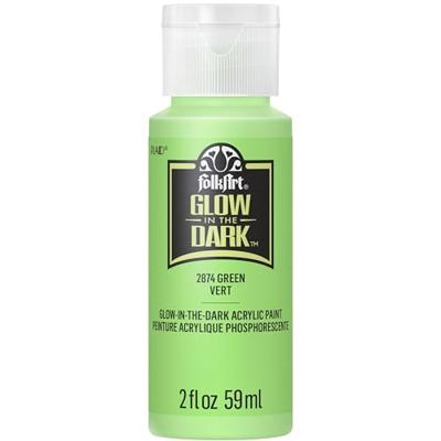 FolkArt • glow in the dark acrylic paint green 59ml