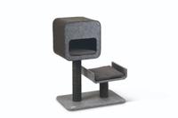 Beeztees tinka - krabpaal - vilt - grijs - 60x40x82 cm - thumbnail