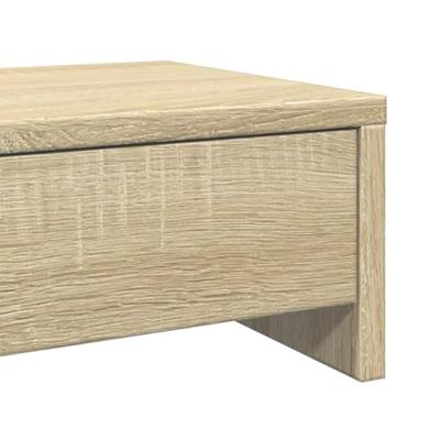 VidaXL Monitorstandaard met lades 50x27x15 cm hout sonoma eikenkleur VidaXL Monitorstandaard met lades 50x27x15 cm hout sonoma eikenkleur