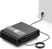 Manhattan Stroom Aansluitkabel [1x Apparaatstekker, male C13 - 1x Randaarde stekker] 5 m Zwart - thumbnail