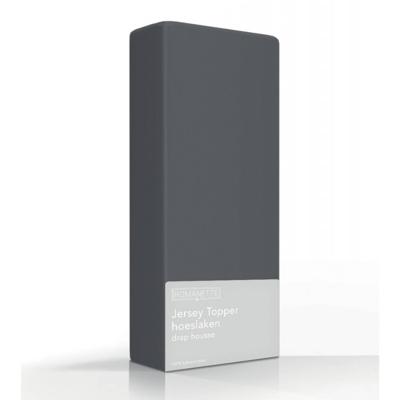 Romanette Jersey Topper - Stretch - Antraciet 160/180 x 200/220 Romanette Jersey Topper - Stretch - Antraciet 160/180 x 200/220