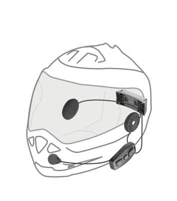 INTERPHONE helm communicatie systeem "u-com 2" helmet com.system interp. u-com 2 double kit