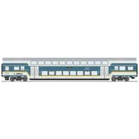 Roco 6220104 H0 dubbeldeksrijtuig alex van Landenbahn GmbH 2e klas DBpz, treinbestemming: Hof Hbf - thumbnail